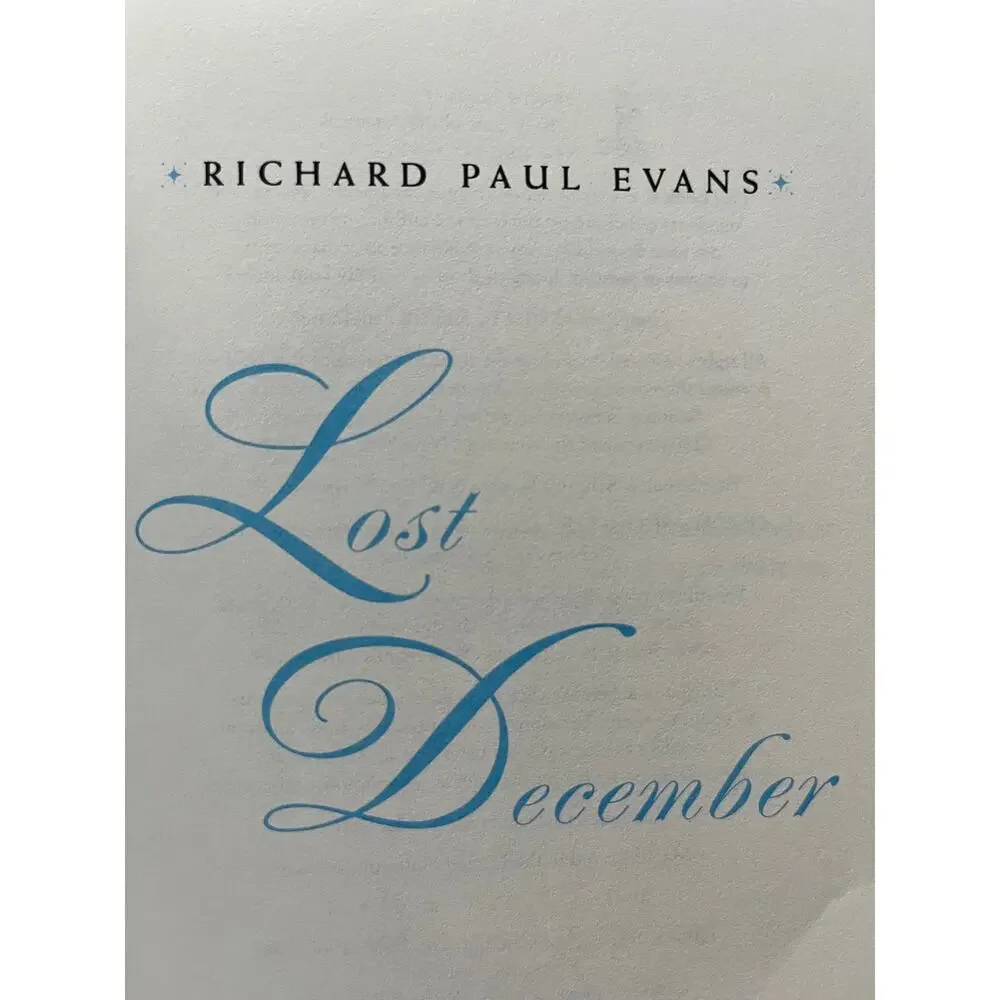 Lost‎ December: A Novel -  Book by Richard Paul Evans